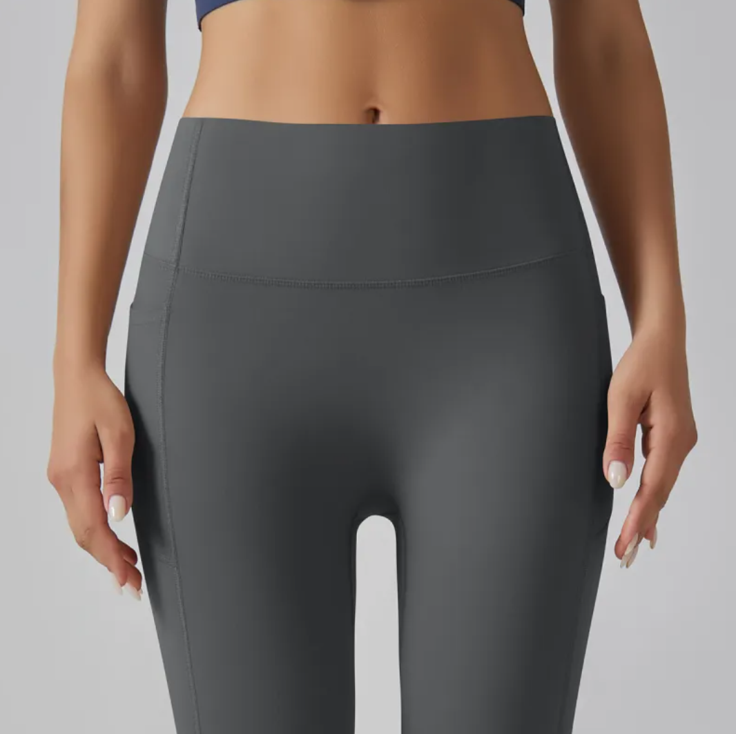 High-Waist Yoga & Fitness Pants – Sculpting Cropped Leggings for Women