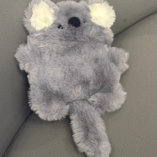 Plush Koala AirPods Case Cover – Soft Protective Headphone Cover for AirPods 1/2, 3, 4, Pro & Pro 2 | Gray