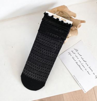 Women’s Breathable Lace Mesh Socks – Elegant Sheer Ankle Socks for Everyday & Dressy Wear | 15 Styles | White, Black & Beige