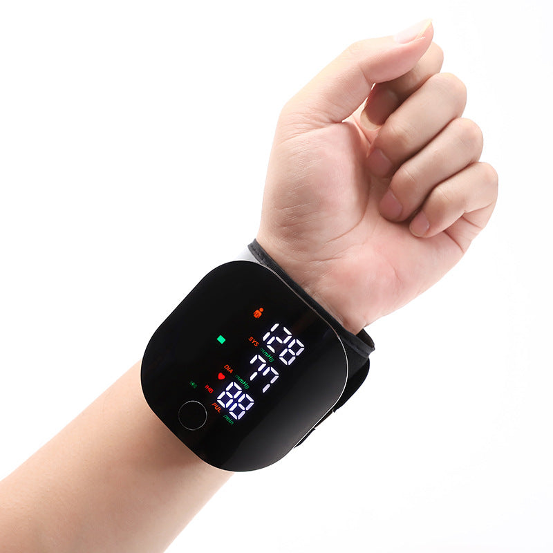 Rechargeable Wrist Blood Pressure Monitor – Backlit Digital BP Meter