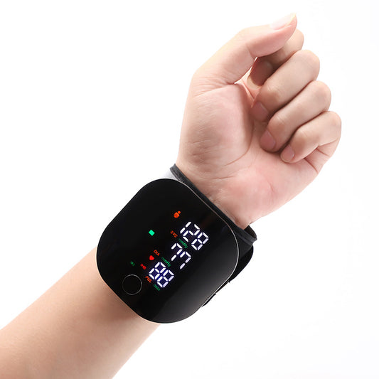 Rechargeable Wrist Blood Pressure Monitor – Backlit Digital BP Meter