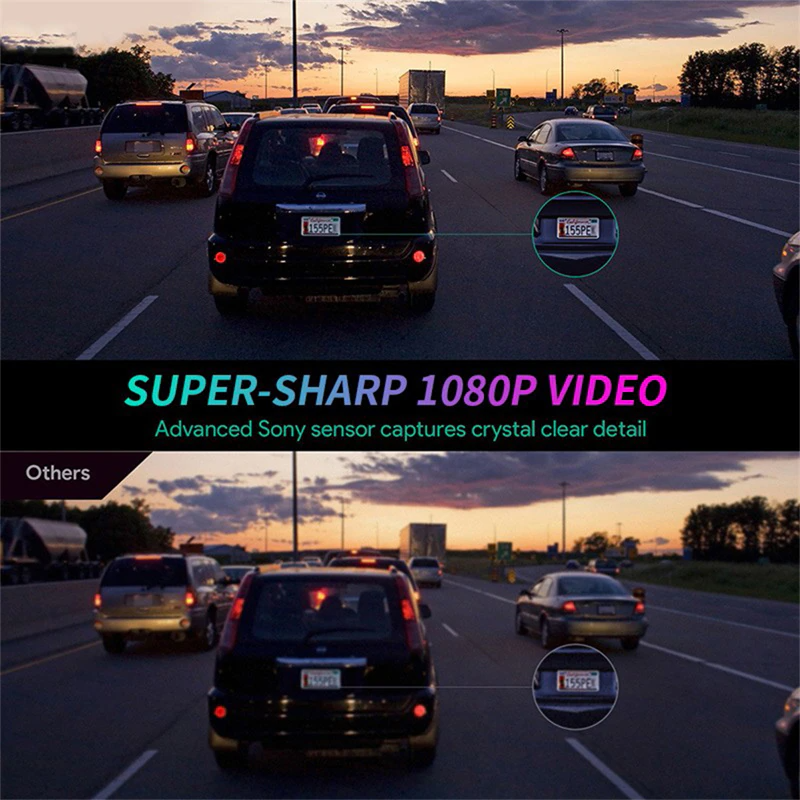 170° WiFi Dash Cam – HD 1080P Car DVR with G-Sensor, Night Vision & Loop Recording