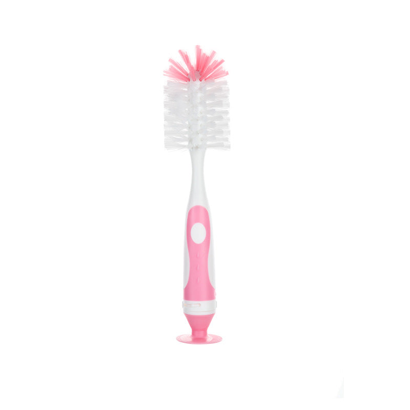 Baby Bottle & Nipple Brush Cleaning Set – Ergonomic, Lightweight & Easy to Clean (Yellow, Pink, Blue)