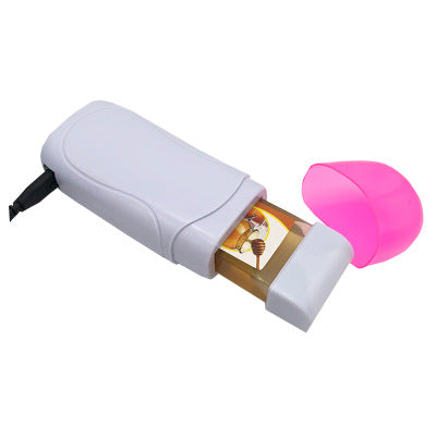 Portable Hair Removal Wax Machine – At-Home Depilatory Wax Kit with 100g Wax Strips | Pink & Blue | EU & US Plug