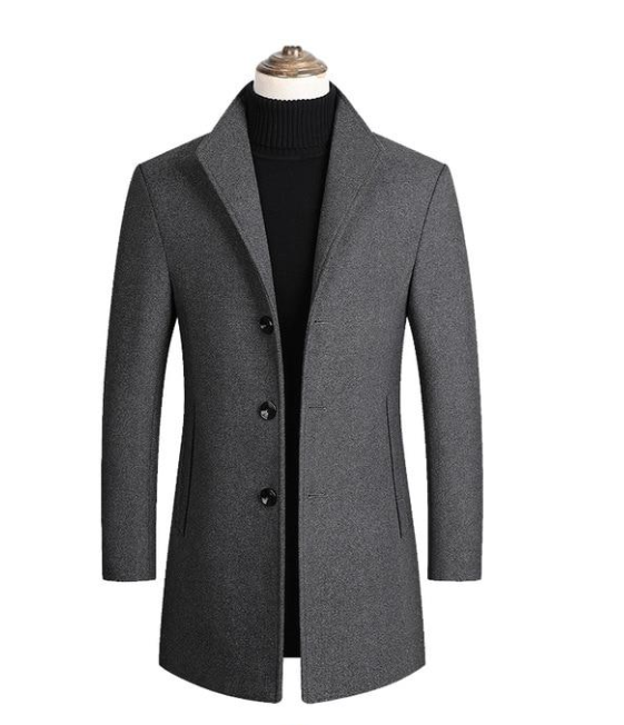 Women's Wool Overcoat – Classic Tailored Winter Coat