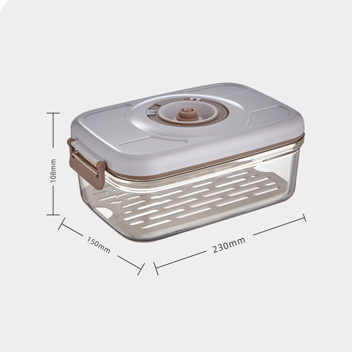 Vacuum Seal Food Storage Container – Transparent Airtight Box with Air Pump