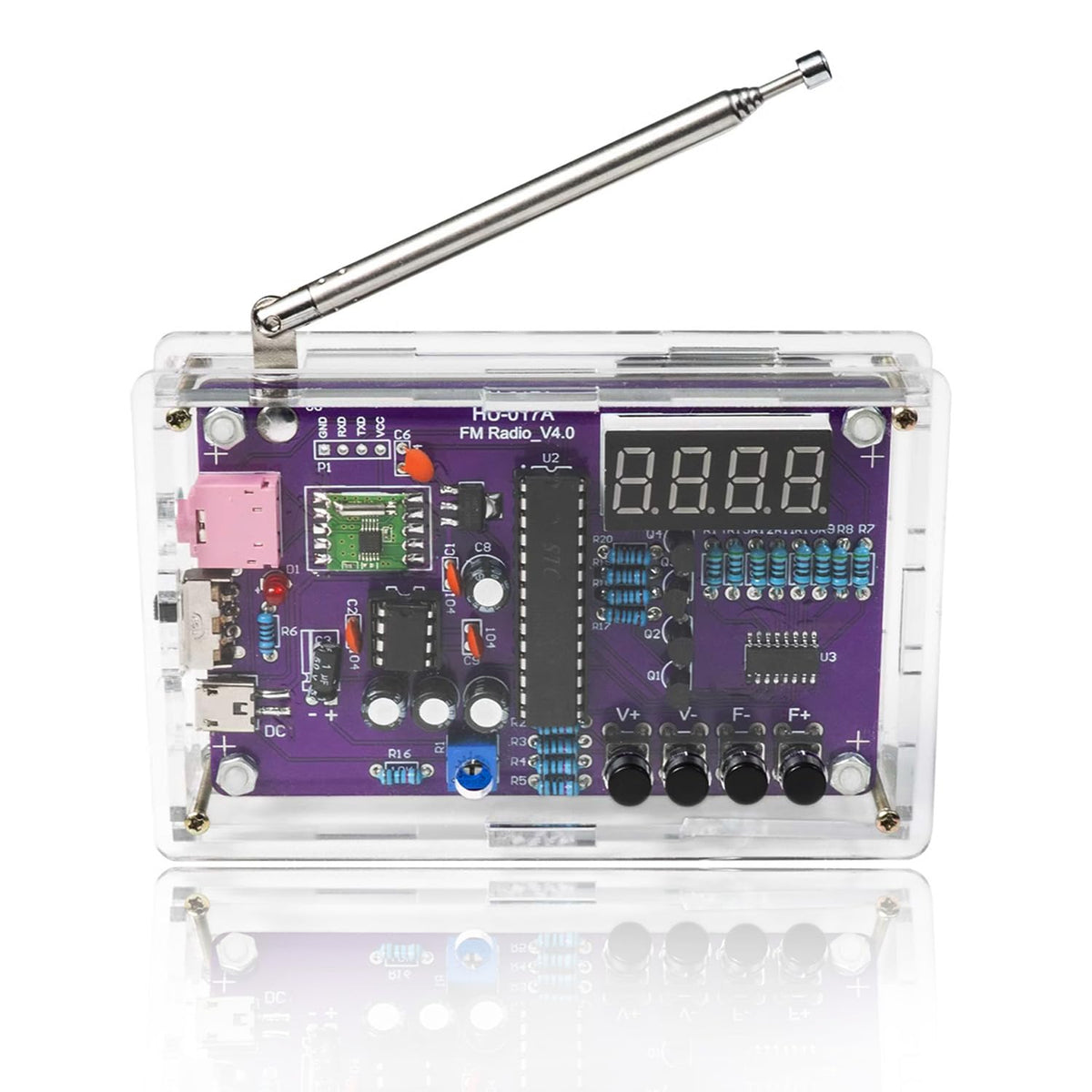 FM Radio DIY Soldering Kit – Build Your Own Digital FM Radio | Electronics Practice Kit for Beginners, Students & Hobbyists