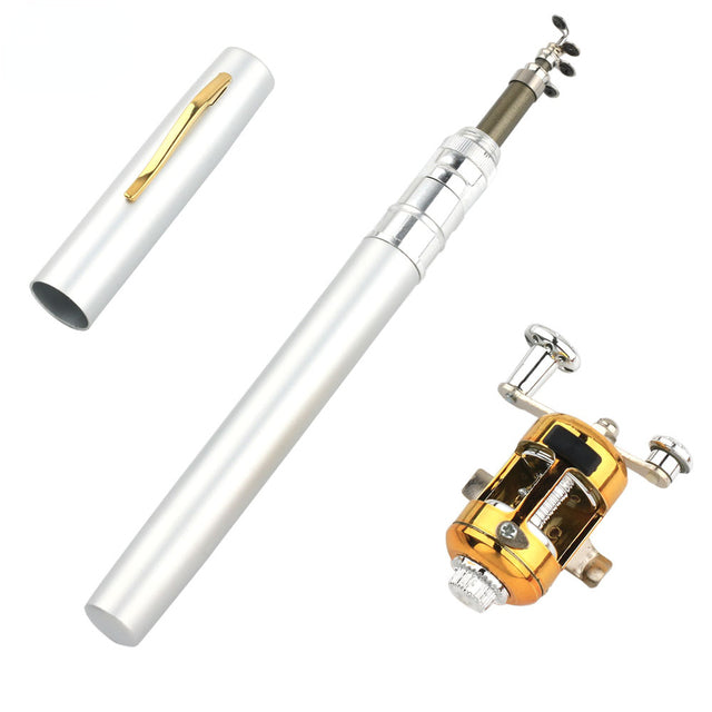 Mini Pocket Fishing Rod – Collapsible Aluminum Travel Fishing Rod, 95cm, 56g, 190m Line Capacity (5 Colors)