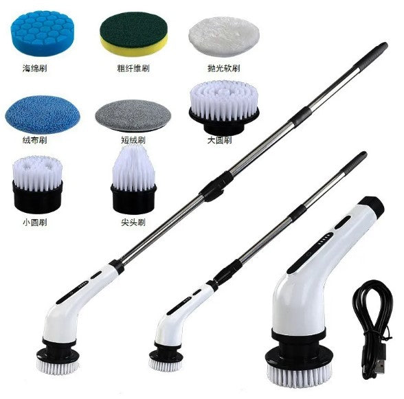 Rechargeable Electric Scrubbing Brush – Waterproof Multi-Surface Power Cleaner