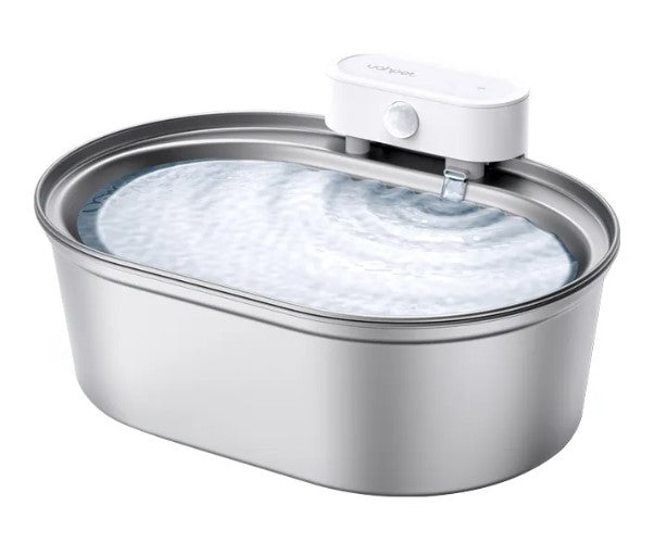 Smart Stainless Steel Pet Water Fountain – 304 Steel Auto Intelligent Water Dispenser for Cats & Dogs | Rust-Resistant & Hygienic