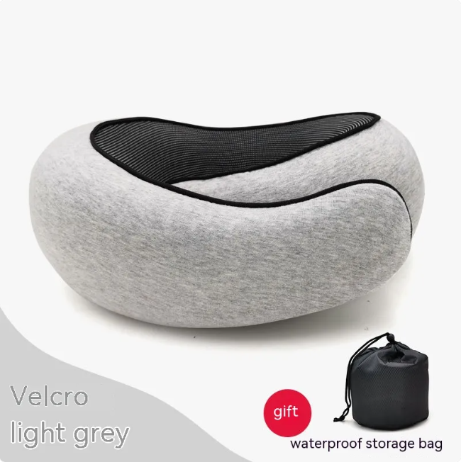 Memory Foam U-Shaped Neck Pillow – Cervical Support for Napping, Travel & Rest | Multiple Colors