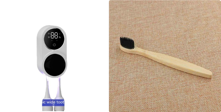 UV-C Toothbrush Sanitizer & Holder – Kills 99.9% of Bacteria with UV Light