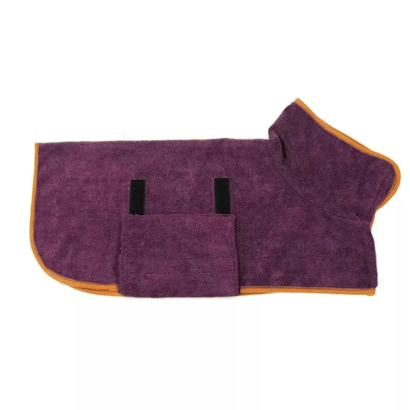 Pet Bathrobe Fast-Drying Towel – Microfiber Dog & Cat Bath Robe