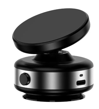 Magnetic Car Phone Holder – 360° Rotating Universal Mount for Air Vent, Dashboard & Windshield | Black & Grey