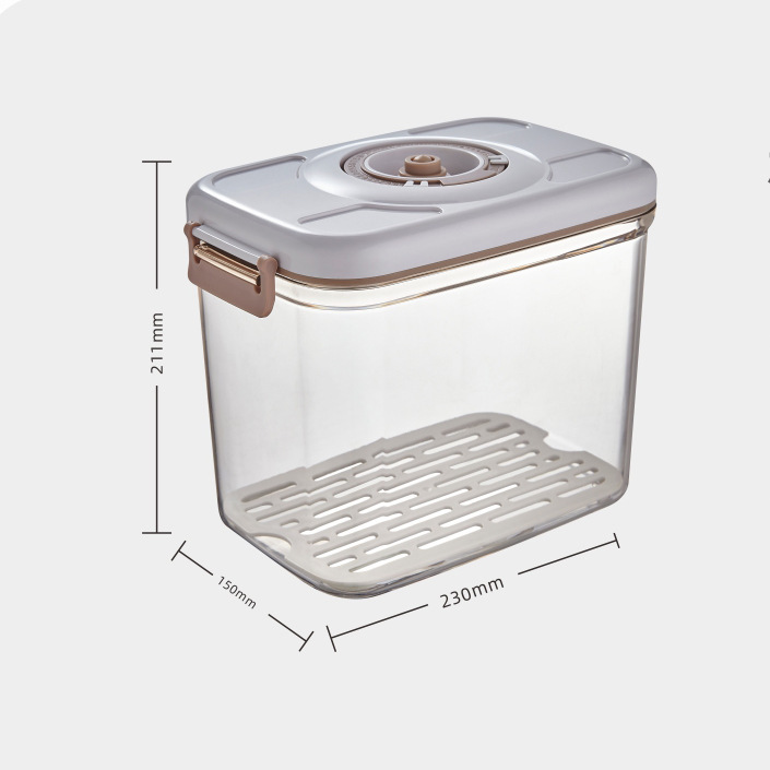 Vacuum Seal Food Storage Container – Transparent Airtight Box with Air Pump