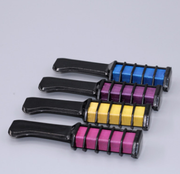 Mini Disposable Hair Color Chalk with Comb Brush – Temporary Hair Dye in 12 Vivid Colors | Sets in 60 Seconds | Washes Out Easily