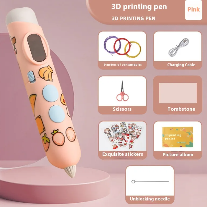 3D Printing Pen for Kids – Draw in 3D with Safe PCL Filament | Ages 3+