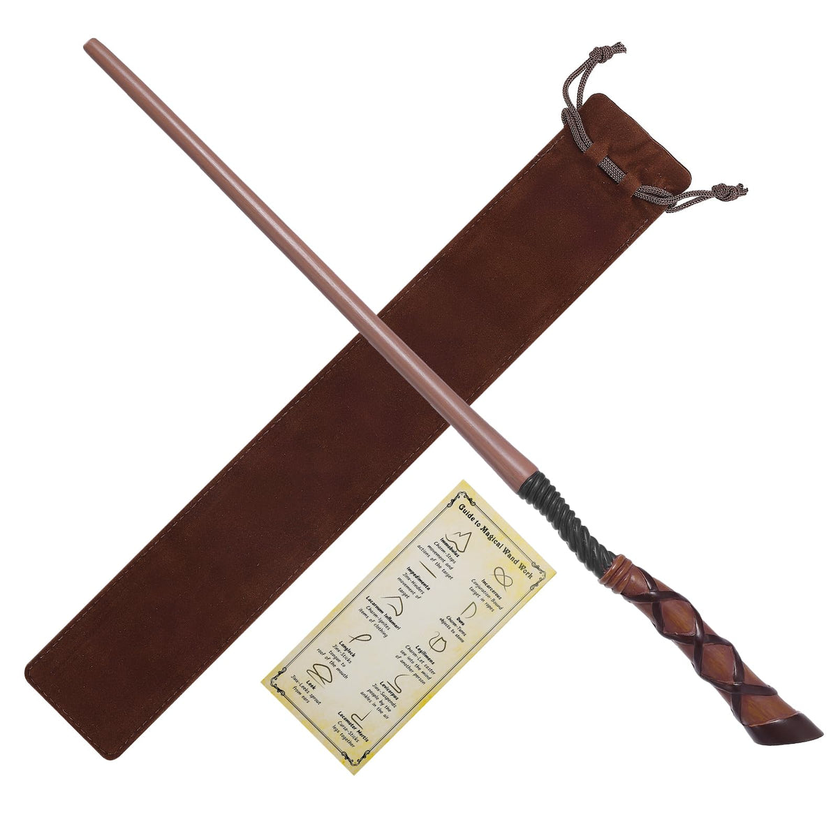 EZVYAO Wizard Wand Magic Witch Sorcerer Wands for Kids Cosplay Party Costume Accessories Broom