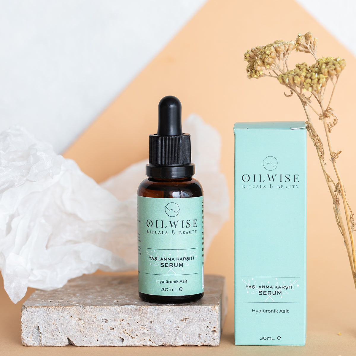 Oilwise Anti-Aging Face Serum – Hyaluronic Acid & Rosehip Oil, 30ml