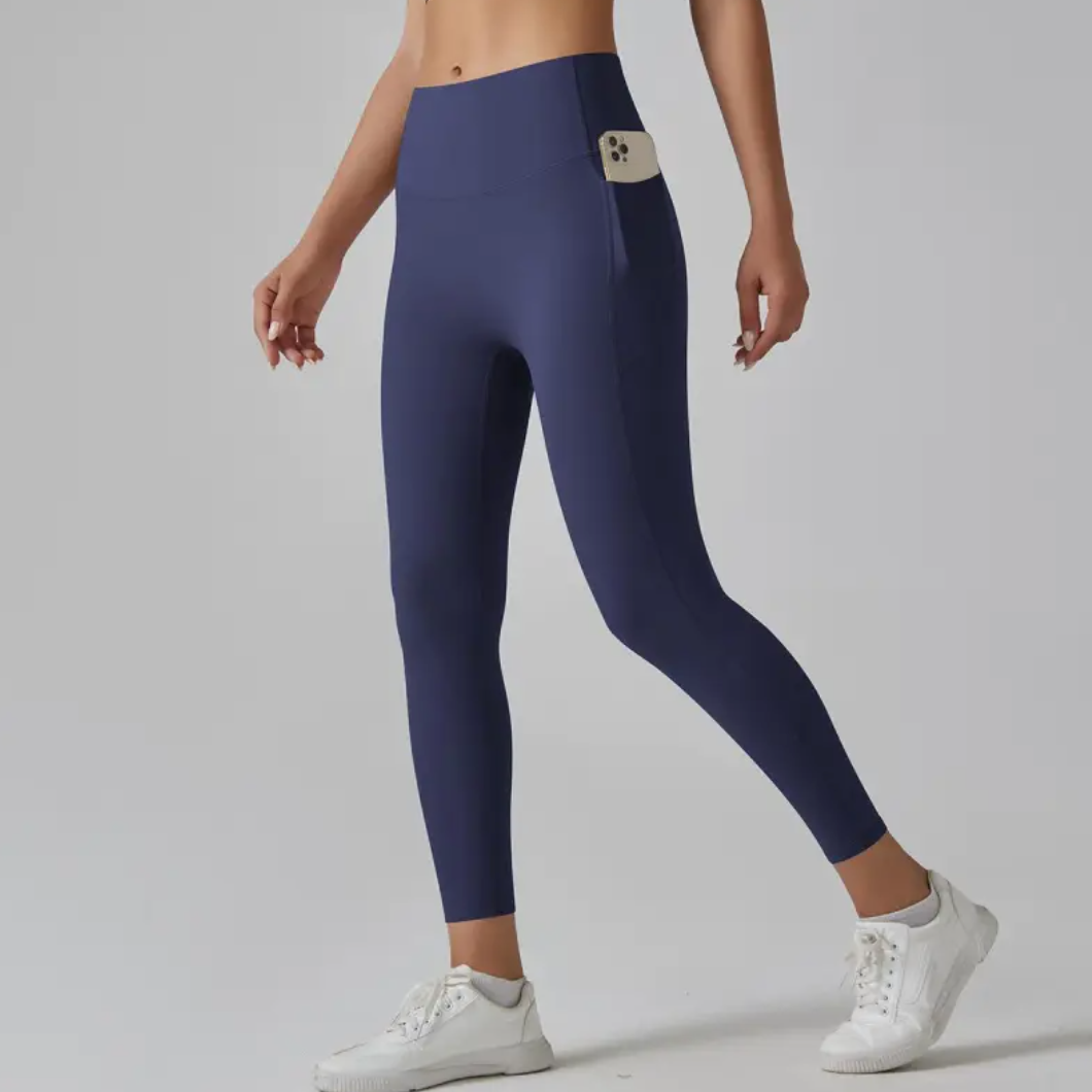 High-Waist Yoga & Fitness Pants – Sculpting Cropped Leggings for Women