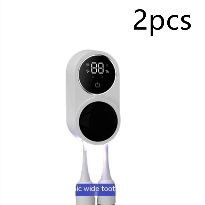 UV-C Toothbrush Sanitizer & Holder – Kills 99.9% of Bacteria with UV Light