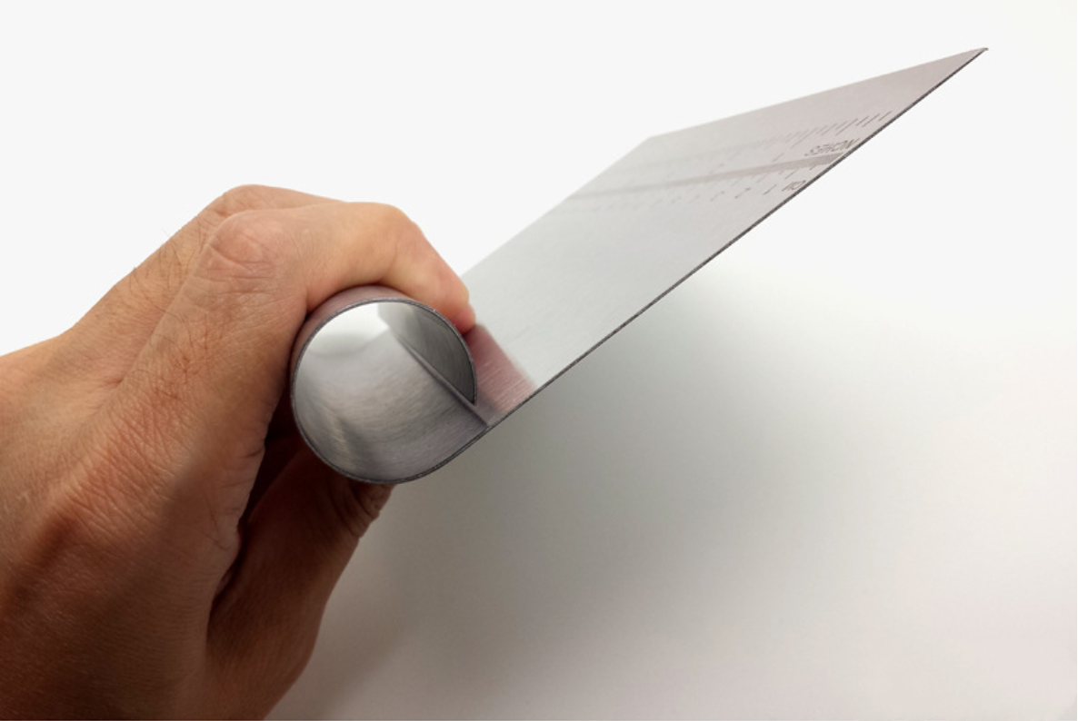 Stainless Steel Dough Cutter & Scraper – Built-In Measurement Scale for Baking