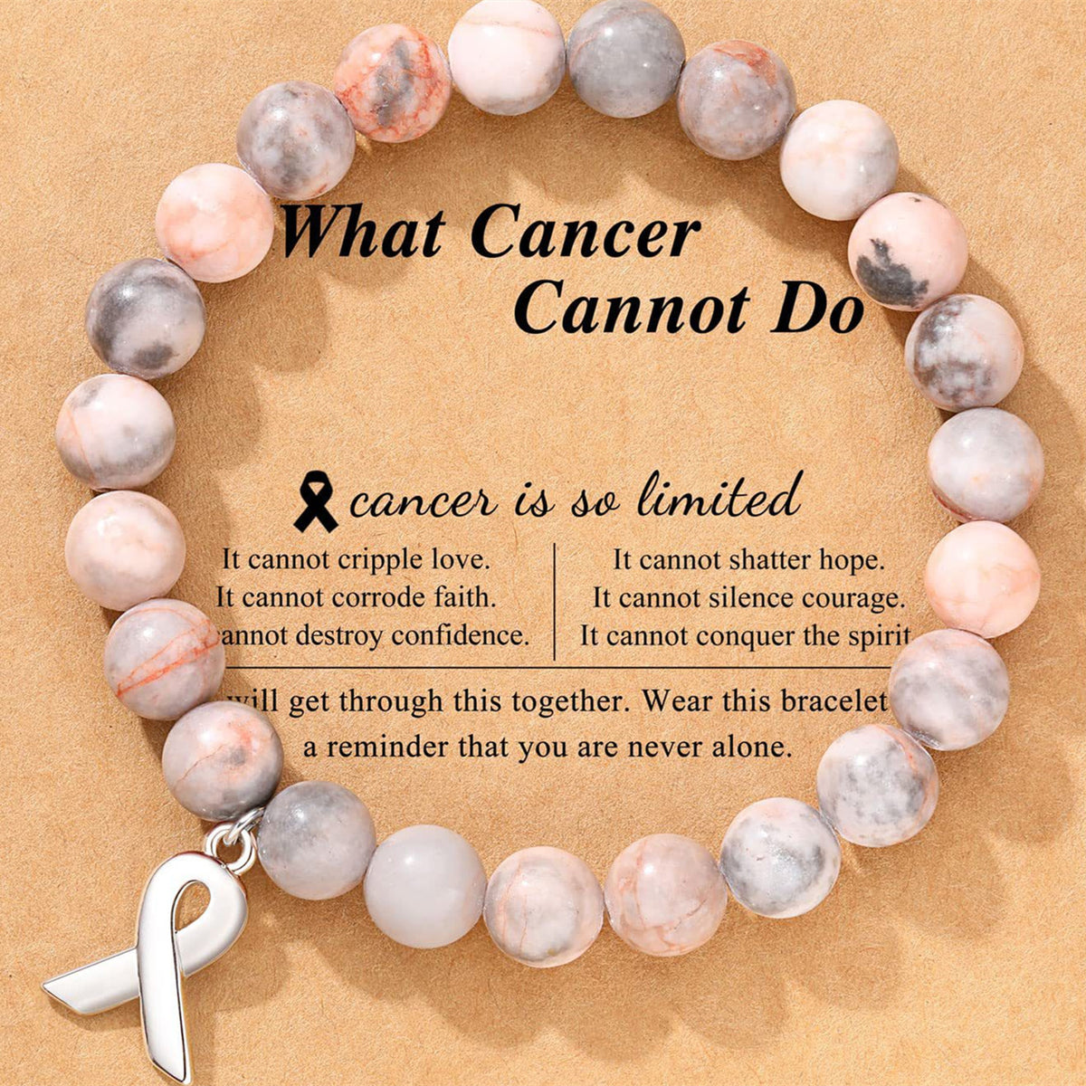 Crystal Ribbon Bow Bracelet – Rhodochrosite Pendant Bracelet for Women | Pink Crystal, Bracelet Set, Pink Zebra & Black Line
