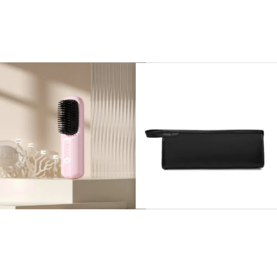 Ceramic Hair Straightening Comb – USB Rechargeable with LCD Display
