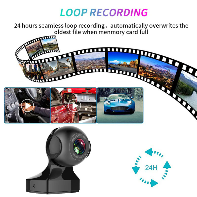 170° WiFi Dash Cam – HD 1080P Car DVR with G-Sensor, Night Vision & Loop Recording