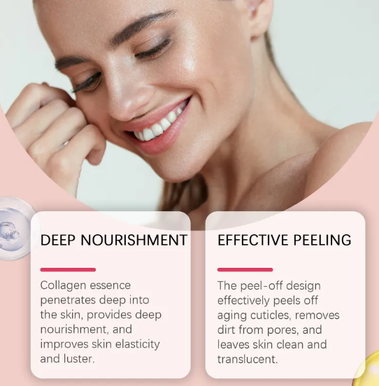 Collagen Peel-Off Facial Mask with Brush – Deep Cleanse, Hydrate & Rejuvenate (75g)