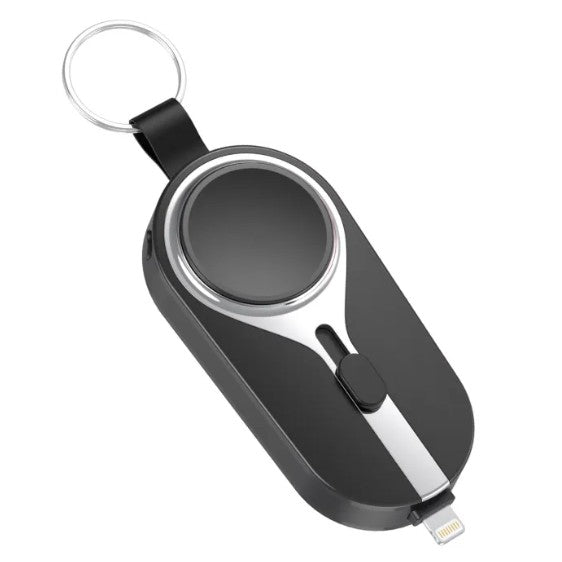 Ultra-Thin Keychain Power Bank – Mini Portable Charger for iPhone & USB-C Devices | LED Indicator | 10 Colors