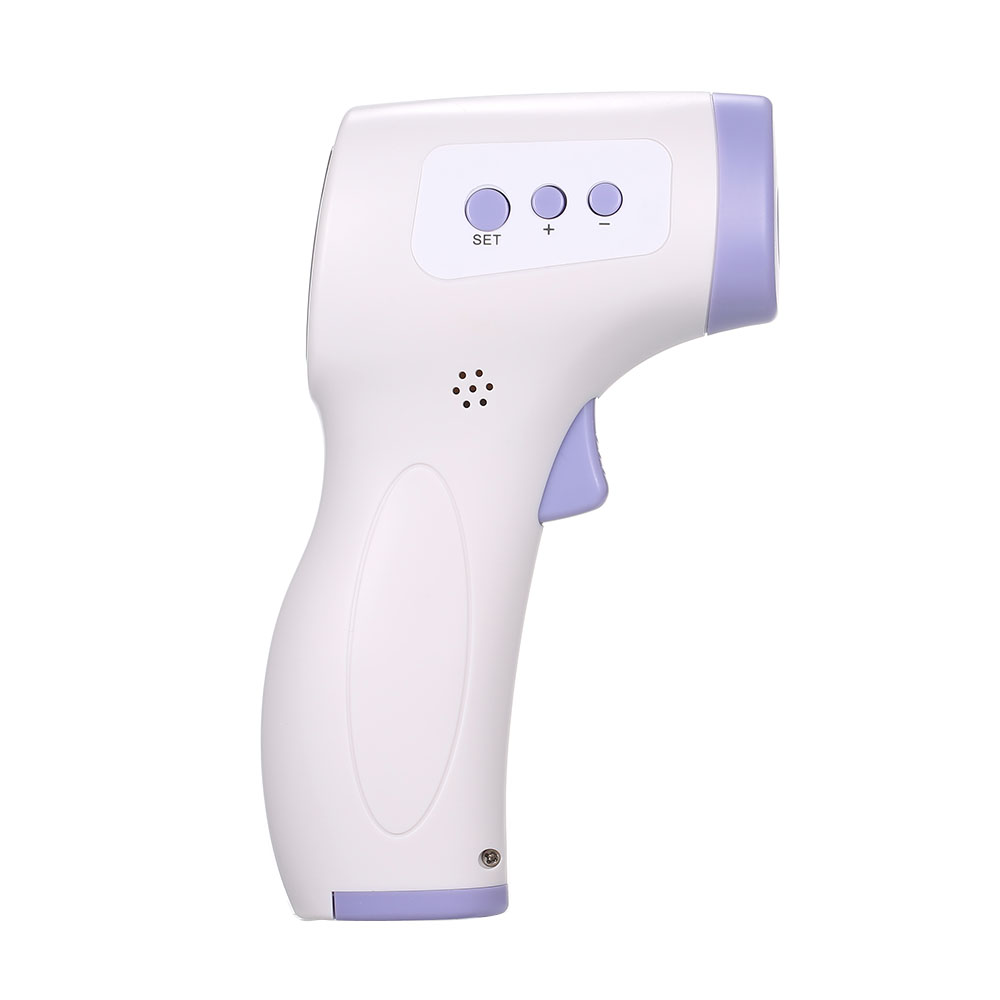 Infrared Non-Contact Forehead Thermometer – Digital LCD Thermometer for Kids & Family | ±0.2°C Accuracy | White & Purple
