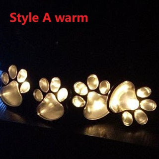 Solar-Powered Bear Paw Garden Light – Decorative Outdoor Path Light