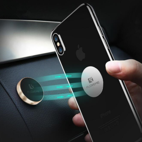 Magnetic Car Phone Holder – Aluminum Alloy Universal Mount for Dashboard, Wall & Desktop | Silver, Black, Gold & Rose Gold