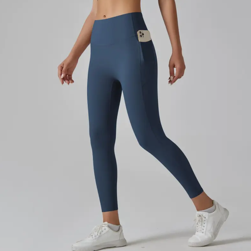 High-Waist Yoga & Fitness Pants – Sculpting Cropped Leggings for Women