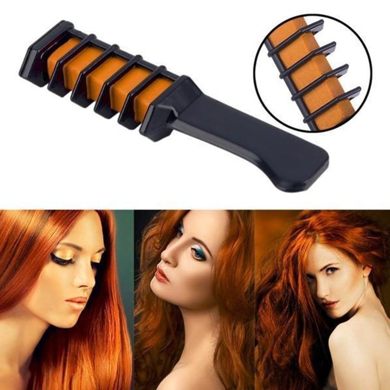 Mini Disposable Hair Color Chalk with Comb Brush – Temporary Hair Dye in 12 Vivid Colors | Sets in 60 Seconds | Washes Out Easily