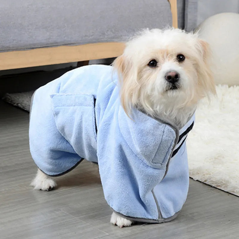 Pet Bathrobe Fast-Drying Towel – Microfiber Dog & Cat Bath Robe