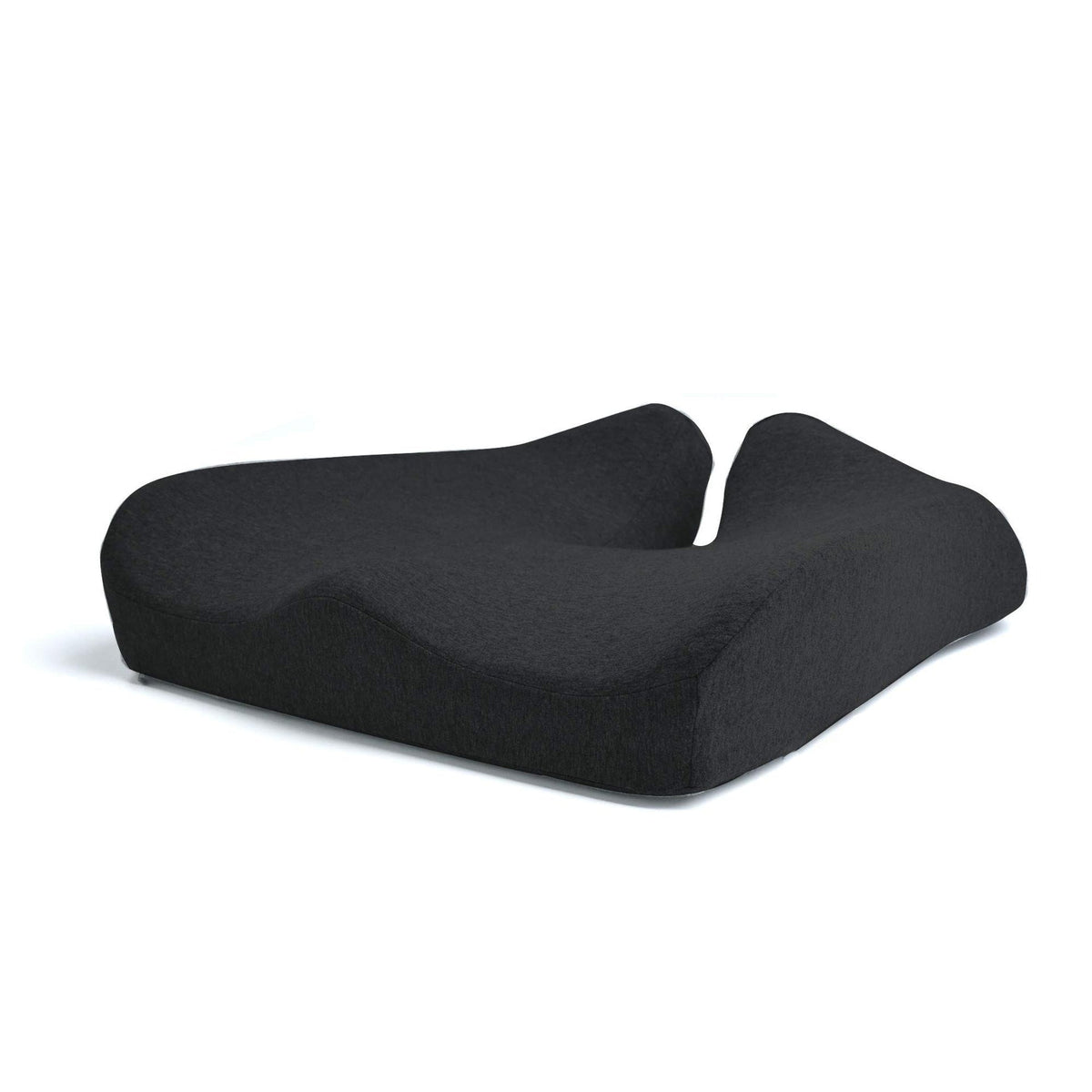 Memory Foam Seat Cushion & Lumbar Support Set – Ergonomic Chair Pad for Office, Car & Home (Black/Gray)