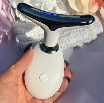 7-Color LED Microcurrent Facial Massager – Skin Firming, Jawline & Anti-Aging Face Device