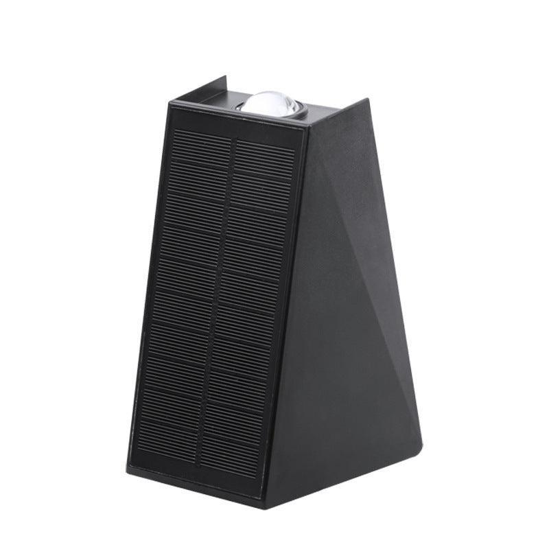 Solar Outdoor Wall Light – Waterproof Dual Beam Landscape Lamp with 10-Hour Battery | Modern PVC Design for Garden, Villa & Courtyard