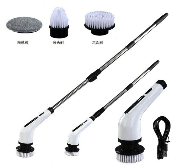 Rechargeable Electric Scrubbing Brush – Waterproof Multi-Surface Power Cleaner