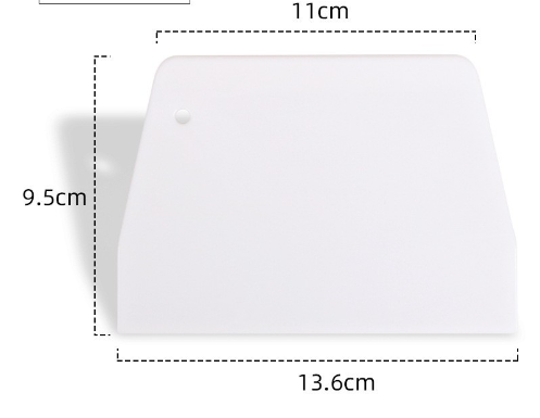 Stainless Steel Dough Cutter & Scraper – Built-In Measurement Scale for Baking