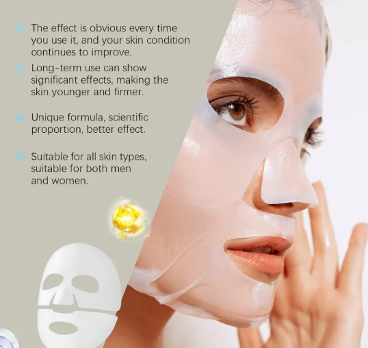 Collagen Hydrating Wrinkle Sheet Mask – 4-Pack with Hyaluronic Acid & Nicotinamide