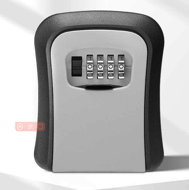 Wall Mounted Key Safe Lock Box – Weatherproof Zinc Alloy with 4-Digit Combo