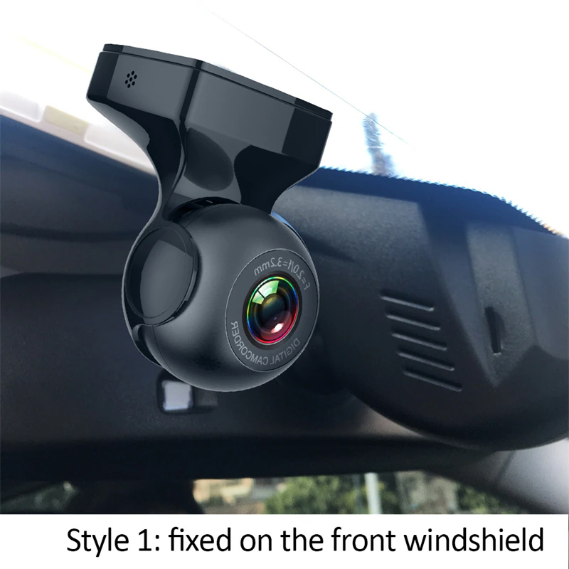 170° WiFi Dash Cam – HD 1080P Car DVR with G-Sensor, Night Vision & Loop Recording